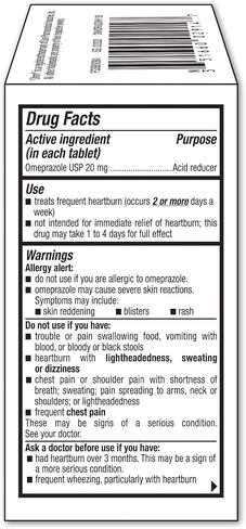 Ohm Omeprazole Tablets, Delayed-Release Tablets, 20mg Acid Reducer, 28 Tablets in Saudi Arabia