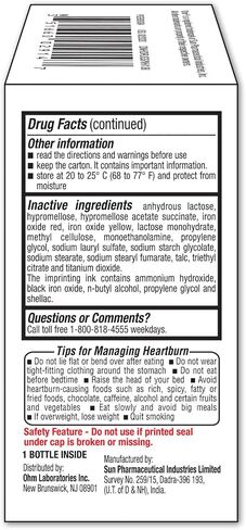 Ohm Omeprazole Tablets, Delayed-Release Tablets, 20mg Acid Reducer, 28 Tablets in Saudi Arabia