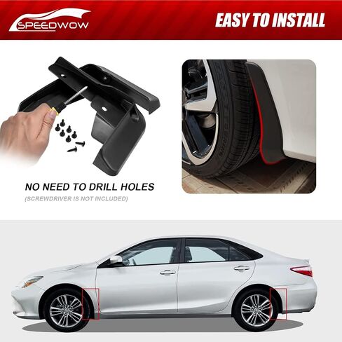 واقيات الطين من SPEEDWOW مناسبة لسيارة Toyota Camry 2012-2014، الأمامية والخلفية 4 قطعة/مجموعة in Saudi Arabia
