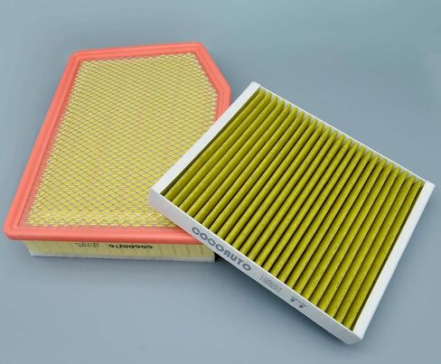 Cabin Engine Air Filter Kit for Chevy Silverado 1500 GMC Sierra 1500 2014-2018, Suburban Tahoe Yukon 2015-2020, Sierra 2500 3500 HD 2015-2019, 22808781 & 22845992 (Not for Diesel) in Kuwait