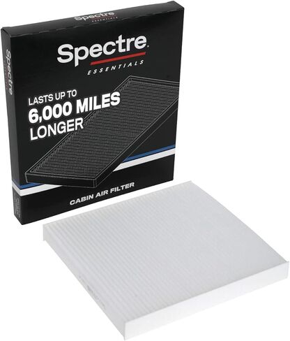 فلتر هواء المقصورة Spectre Essentials من K&N: ممتاز، عمر أطول بنسبة 50%: يناسب مجموعة مختارة 2015-2020 FORD/LINCOLN (F150، Expedition، F150 Raptor، F250 SD، F350SD، Navigator)، SPC-2049 in Kuwait
