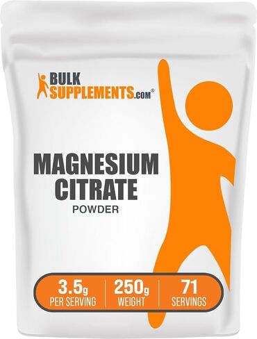BulkSupplements.com مسحوق سيترات المغنيسيوم - مكمل المغنيسيوم، ملين سيترات المغنيسيوم، سيترات المغنيسيوم 400 ملغ - سيترات المغنيسيوم النقي، خالي من الغلوتين - 3500 ملغ لكل وجبة، 1 كجم (2.2 رطل) in Saudi Arabia