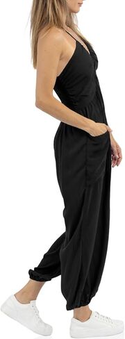 Cicy Bell Women's Sexy Halter Jumpsuits Casual Deep V Nevk Beach Jogger Long Pants Rompers in Kuwait