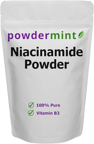 Niacinamide Powder (Vitamin B3) 100% Pure Niacin Powder 500 mg Flush-Free Supplement (500 Grams) in Kuwait