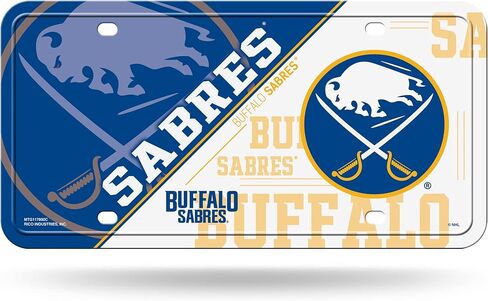 Rico Industries NHL Philadelphia Flyers Split Metal Auto Tag 8.5" x 11" - Great for Truck/Car/SUV in Saudi Arabia