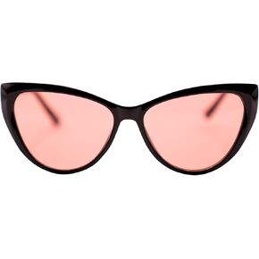 FL-41 Migraine Glasses with Transitional Lens for Indoor/Outdoor Light Sensitivity & Photophobia (Cat Eye Pro)