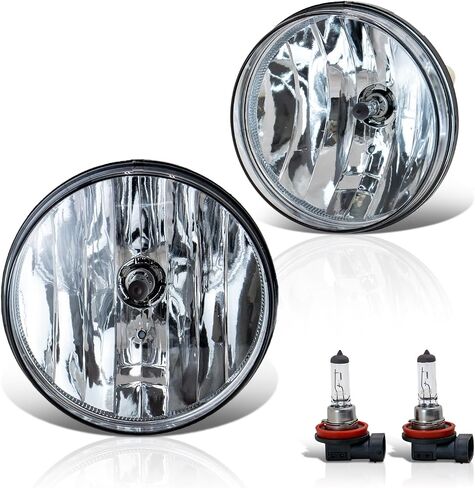 Fog Lights Compatible with 2016 2017 2018 2019 2020 2021 Civic 2013-2015 Honda Accord 2015-2020 Fit 2019-2021 HR-V fog light kit Passenger And Driver Side Clear Lens Halogen W/H8 12V Bulbs in Kuwait