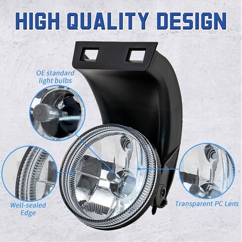 Fog Lights Compatible with 2016 2017 2018 2019 2020 2021 Civic 2013-2015 Honda Accord 2015-2020 Fit 2019-2021 HR-V fog light kit Passenger And Driver Side Clear Lens Halogen W/H8 12V Bulbs in Kuwait