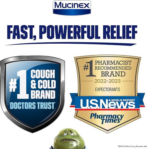 Mucinex 12 Hour Maximum Strength 1200 mg Guaifenesin Extended-Release Tablets for Excess Mucus Relief, Expectorant Aids Excess Mucus Removal, Chest Congestion Relief, 28 Tablets in Kuwait