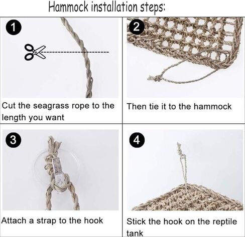 PIVBY Bearded Dragon Accessories Lizard Habitat Hammock Flexible Reptile Jungle Vines Leaves Decor with Suction Cups for Climbing, Chameleon, Lizards, Gecko, Snakes in Saudi Arabia