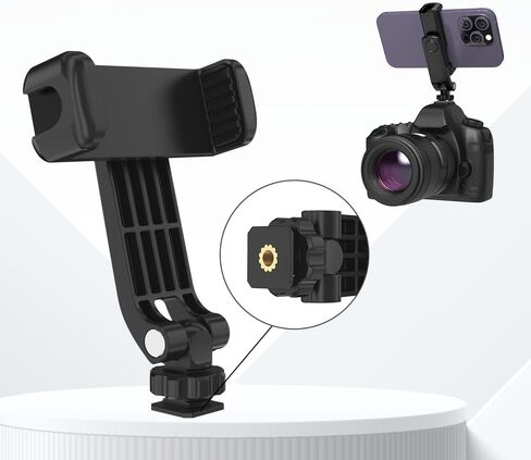 SOH Cool Ballhead، محول رأس كروي مزدوج متعدد الوظائف مع برغي 1/4 بوصة ومشبك هاتف بارد للكاميرا DSLR وشاشة LCD وقفص الكاميرا وفلاش LED وميكروفون خفيف، ومعظم الهواتف الذكية in Kuwait
