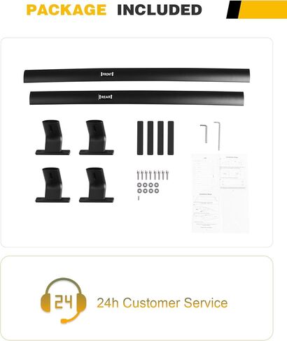 EZREXPM 220 رطل حامل سقفي متقاطع مناسب لسيارة شيفروليه تشيفي بليزر 2019-2024 حامل البضائع العارضة على السطح (مع قضبان السقف الجانبية) in Kuwait