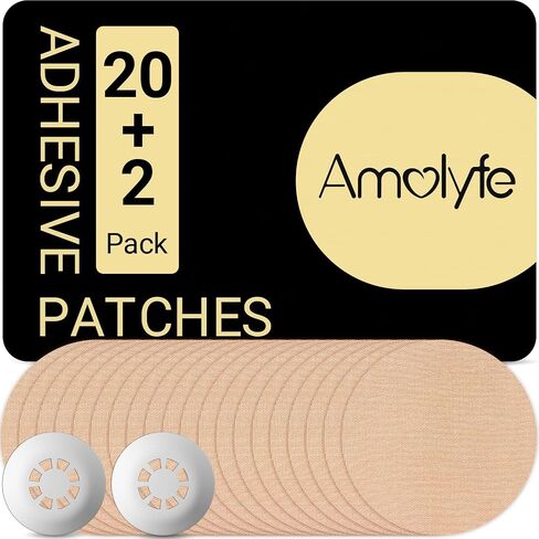 Libre 3 Sensor Covers Waterproof, Amolyfe 10 Pack Freestyle Libre 3 Covers, Bump-Proof with Hard Cap, Waterproof Breathable Medical CGM Adhesive Patches, 14-Day CGM Protection (Flower) in Kuwait