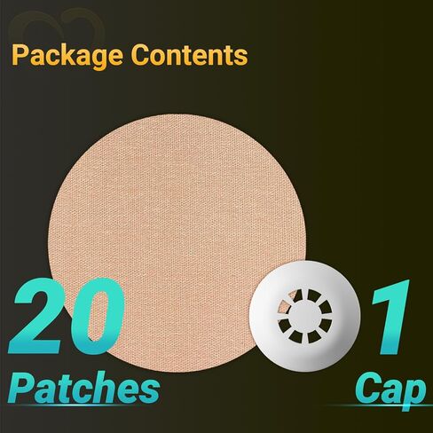 Libre 3 Sensor Covers Waterproof, Amolyfe 10 Pack Freestyle Libre 3 Covers, Bump-Proof with Hard Cap, Waterproof Breathable Medical CGM Adhesive Patches, 14-Day CGM Protection (Flower) in Kuwait