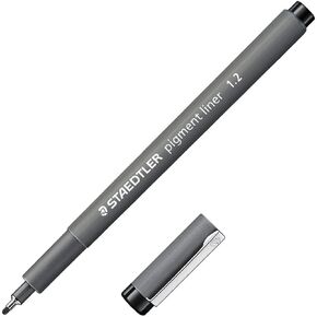 Staedtler Pigment Liner, 1.2 mm, 308 Black, Pack of 1, 308 12-9