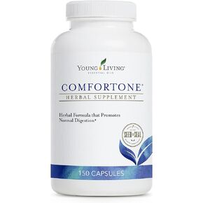 Young Living ComforTone Capsules - Natural Digestive Support with Herbs and Essential Oils - 150 Capsules, Provides a Combination of Cascara Sagrada, psyllium Seed, and Ginger and Tarragon Premium