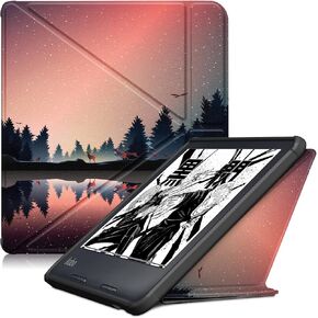 Gylint Kobo Libra 2 2021 Origami Case, The Thinnest and Lightest Leather Smart Cover Case for New Kobo Libra 2 7'' 2021 Release with Auto Wake Sleep Feature Black in Kuwait