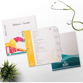 Ahh Hah! Organizer Kit for Medical Records - Professionally Printed Tabs for USE in a Three Ring Binder