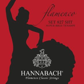 Hannabach 652947 Klassikgitarrensaiten Serie 827 سوبر هاي تيشن فلامينكو كلاسيك - ساتز، فضي
