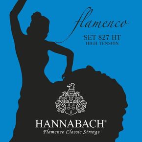 Hannabach 652947 Klassikgitarrensaiten Serie 827 Super High Tension Flamenco Classic - Satz, Silver