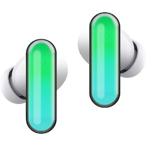 Gpods RGB Wireless Earbuds with Led Light Control, Noise Cancelling Bluetooth Earphones in Ear with Fast Charging Case, IPX4 Sweatproof Sport Gaming Hiking Traveling for iPhone & Android Black