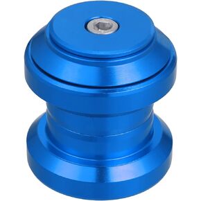 X AUTOHAUX 34mm 1-1/8" Threadless Bicycle Headset Combo Bike Threadless External Headset Sealed Cartridge Bearings MTB Road Headset with Top Cap Blue