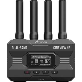 Accsoon CineView WIT04-SE-RX Video Receiver Dual-Band SDI&HDMI Wireless 1200ft(350m) Range up to 4 Monitor Devices 2.4+5Ghz 1080p 60fps Latency Less Than 0.05s (SDI and HDMI RX only)