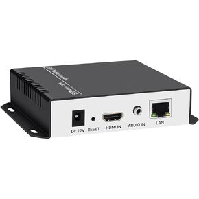 MPEG4 H.264 Live HDMI Video Encoder Supports RTSP, RTP, RTMP, HTTP, UDP, SRT, MP4, FLV, for IPTV, Live Stream Broadcast for YouTube, Facebook RTMPS, Wowza, Twitch, etc.