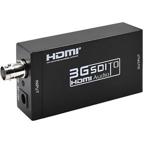 HDMI to SDI Converter, HDMI to SD-SDI HD-SDI 3G-SDI Audio Video Adapter,Support 1080P 1080I for Camera Home Theater Monitora