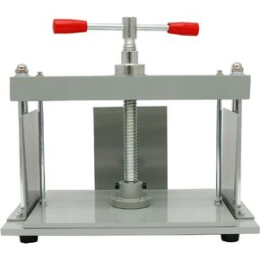 INTBUYING Manual Paper Press Machine A4 Book Steel Notes Invoice Bookbinder Press Bookbinding Notes Office Invoice Bookbinder Flattening Machine 3306lbs (1500kg) Pressure