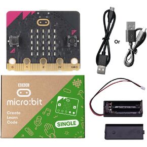 Micro Bit V2.2 Development Board, Easily Programmable Single Board Computer, Early STEM Education for Beginner and Kids (Not Include Batteries)