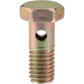 X AUTOHAUX 1 Pcs M8x1.25 Banjo Bolt Brake Line Fitting Adapter Replacement for Motorcycle Car Iron Bronze Tone
