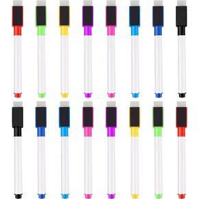 IHPUKIDI Magnetic Dry Erase Markers Fine Point Tip, 48-Pack Whiteboard Markers Dry Erase Marker with Eraser Cap, Low Odor Whiteboard Markers for Kids Teachers