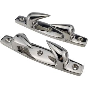 NRC&XRC Pair 3 Holes 6"(152mm) Heavy Dudy Marine Grade 316 Stainless Skene Boat Angled Bow Chocks Yacht Deck Dock Mooring Rope Cleat Chock