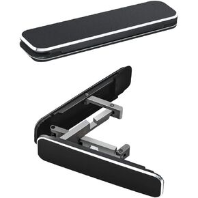Phone Kickstand,Multi-Angle Aluminum Cell Phone Kickstand Attachment(Adjustable Angle)(Vertical and Horizontal Stand) Black