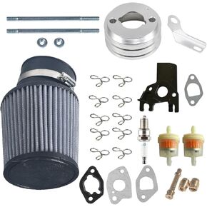 62 مللي متر محول مرشح الهواء مدخل شرارة التوصيل عدة ل المفترس 212cc 6.5 HP GX160 GX200 دراجة نارية سكوتر ATV الترابية دراجة رمادي in Kuwait