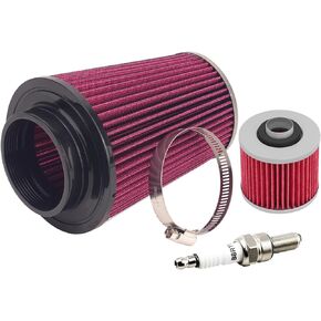 Motorcycle Air Filter & Oil Filter & Spark Plug Replacement for Yamaha YFM700R Raptor 700R 2006-2022 YFM700 R Raptor 700 Special Edition 2007-2018 1S3-14451-00-00