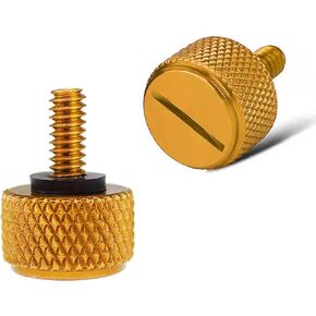 1/4''-20 Thread Motorcycle Blue Aluminum Alloy Rear Seat Bolt Mount Screw for Harley Davidson Touring Sportster Street Glide Softail Dyna 1996-2021 2pcs (Blue)
