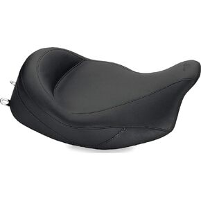 Mustang Motorcycle Seats 79006 Super Touring Deluxe One-Piece Seat for Harley-Davidson Electra Glide Standard, Road Glide, Road King & Street Glide 2008-'21, Deluxe, Black, Extended Reach