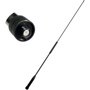 Two Way Radio 18.11 Inch SMA-Female Flexible Whip Dual Band UV VHF/UHF 144/430Mhz Antenna Ham Radio Antenna for Walkie Talkie Baofeng BF888S UV-5R UV-82 Kenwood Retevis