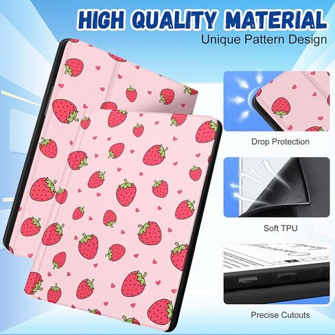 for Amazon Kindle Scribe Case Folio Cover 10.2 Inch for Women Girls Cute Fashion Design Girly Kawaii Quotes Active Pretty Teens Unique Aesthetic E-Book Cases for Kindle Scribe 10.2" in Kuwait