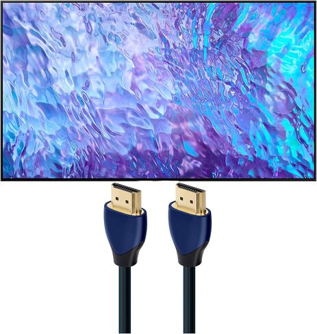 SAMSUNG QN75Q80CAFXZA 75" 4K QLED Direct Full Array with Dolby Smart TV with a Cinnamon 48 2.25M (7.6FT) 48 Gbps 8K-10K HDMI Digital Cable (2023) in Saudi Arabia