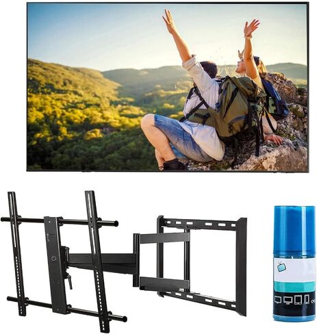 تلفزيون سامسونج QN65QN85CAFXZA 65 بوصة 4K Neo QLED الذكي مع Dolby Atmos مع حامل تلفزيون FIXED-MOUNT-43-90 لأجهزة التلفاز المتوافقة 43 بوصة - 90 بوصة ومجموعة تنظيف شاشة HDTV (2023) in Saudi Arabia