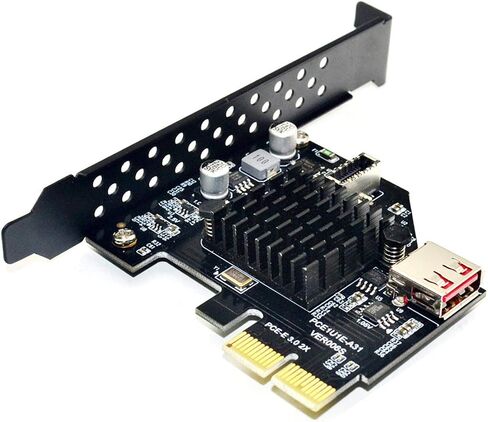 مقبس اللوحة الأمامية Cablecc USB 3.1 ومحول بطاقة USB 2.0 إلى PCI-E السريع للوحة الأم in Saudi Arabia