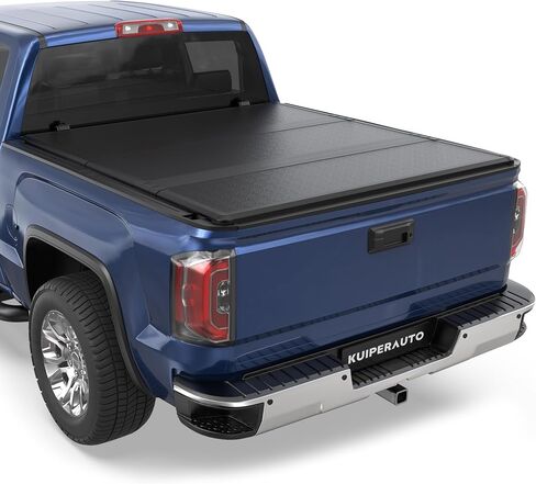 Quad Soft 6.5FT Truck Bed Tonneau Cover Compatible for 2007-2013 Chevy Silverado 1500 /GMC Sierra 1500 Fleetside On Top -78 Inch in Saudi Arabia