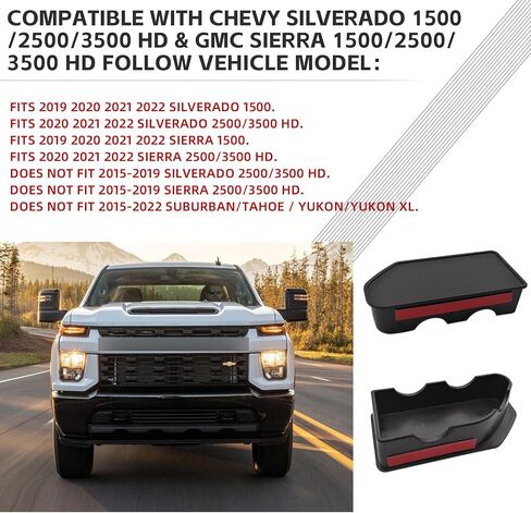 Bed Rail Stake Pocket Covers for GMC Sierra 1500, Chevy Silverado 1500 2019-2022 & Silverado, Sierra 2500, 3500HD 2020 2021 2022, Truck Tonneau Covers Stake Holes Caps Plugs (2PCS) in Saudi Arabia