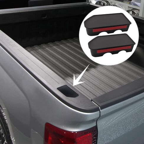 Bed Rail Stake Pocket Covers for GMC Sierra 1500, Chevy Silverado 1500 2019-2022 & Silverado, Sierra 2500, 3500HD 2020 2021 2022, Truck Tonneau Covers Stake Holes Caps Plugs (2PCS) in Saudi Arabia