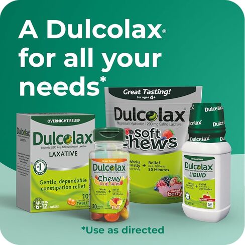 تحاميل دولكولاكس الطبية الملينة المحفزة 4 قيراط لتخفيف سريع، للاستخدام المستقيم فقط، بيساكوديل 10 ملغ in Kuwait