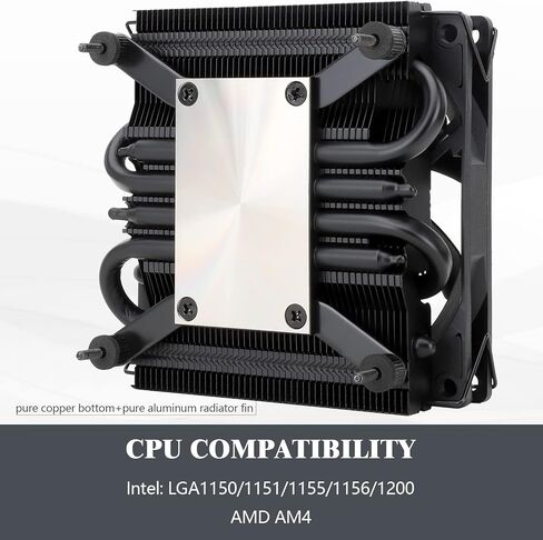 Thermalright AXP90 X36 مبرد وحدة المعالجة المركزية باللون الأسود، ارتفاع 36 مم، مروحة وحدة المعالجة المركزية TL-9015B رفيعة PWM، تقنية AGHP، مبرد وحدة المعالجة المركزية للكمبيوتر ITX، لـ AMD: AM4 AM5/Intel 1150/1151/1200/1700 in Saudi Arabia