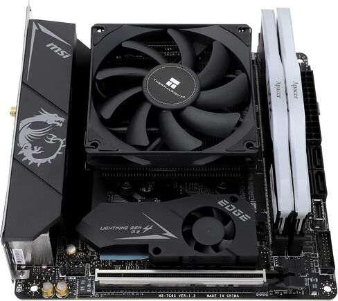 Thermalright AXP90 X36 مبرد وحدة المعالجة المركزية باللون الأسود، ارتفاع 36 مم، مروحة وحدة المعالجة المركزية TL-9015B رفيعة PWM، تقنية AGHP، مبرد وحدة المعالجة المركزية للكمبيوتر ITX، لـ AMD: AM4 AM5/Intel 1150/1151/1200/1700 in Saudi Arabia
